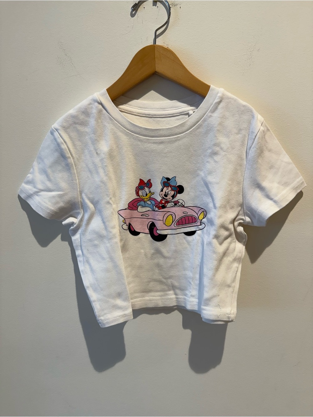 Disney Minnie Mouse & Daisy Duck Cropped Short Sleeve tee size X-Small